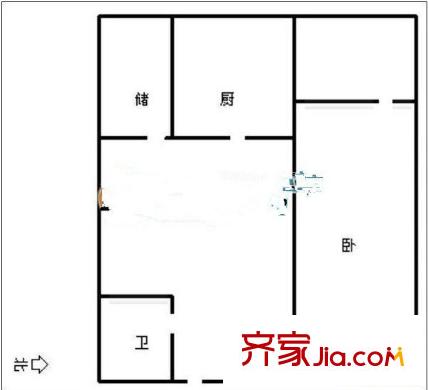 彩云間花園 2室 戶型圖