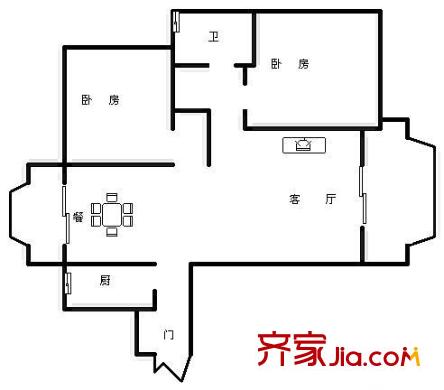 世紀(jì)城惜春苑戶型圖惜春苑 2室 戶型圖 2室2廳2衛(wèi)1廚