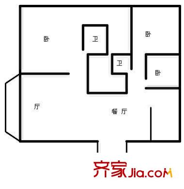 世紀城惜春苑戶型圖惜春苑 3室 戶型圖 3室2廳2衛(wèi)1廚
