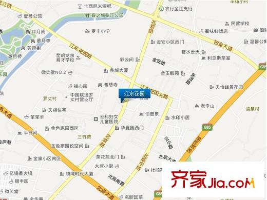 江東花園交通圖