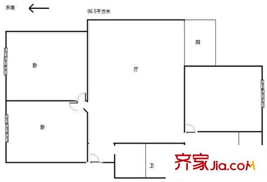 新迎北區(qū) 3室 戶型圖