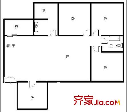 金安小區(qū) 4室 戶型圖