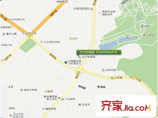 東方玫瑰園交通圖