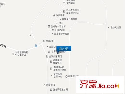 金沙小區(qū)交通圖
