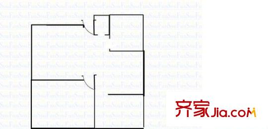 金沙小區(qū) 2室 戶(hù)型圖