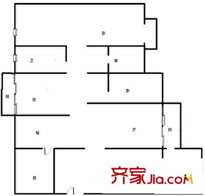 滇池世界花苑 4室 戶型圖