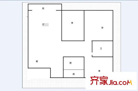 彩云間花園 3室 戶型圖