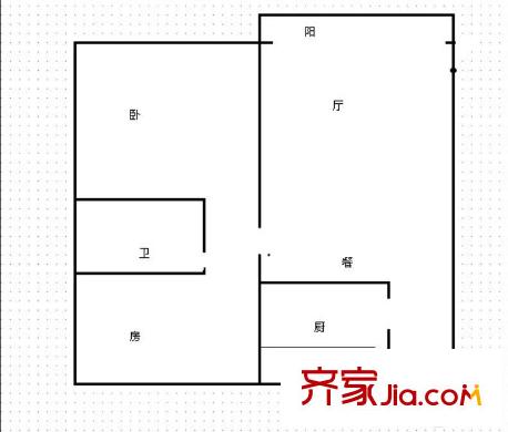 彩云間花園 2室 戶型圖