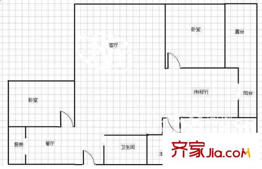 仿江南水鄉(xiāng) 3室 戶型圖