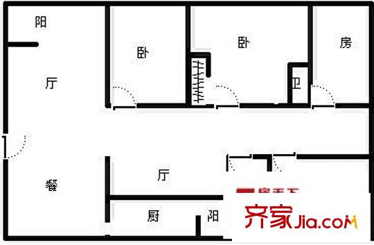 東方玫瑰園 4室 戶型圖