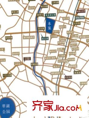 七彩俊園交通圖