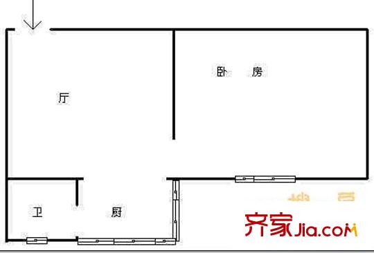 金沙小區(qū) 1室 戶(hù)型圖