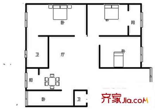 金沙小區(qū) 4室 戶(hù)型圖