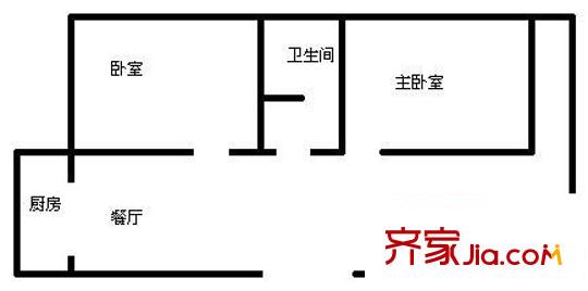 金福園 2室 戶型圖