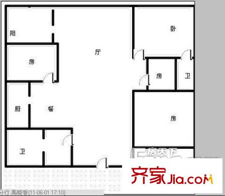 金福園戶型圖戶型圖 4室2廳2衛(wèi)1廚