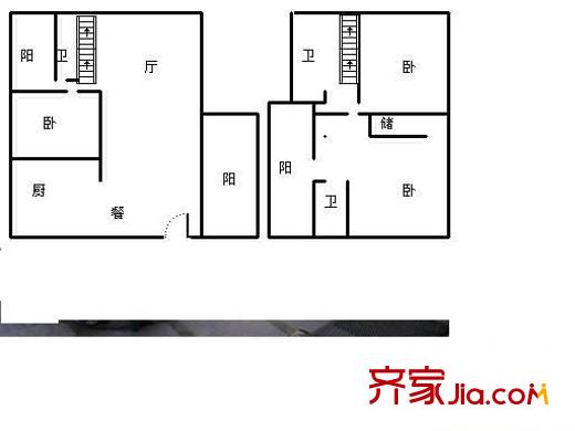 世紀(jì)生活淺水灣 5室 戶型圖