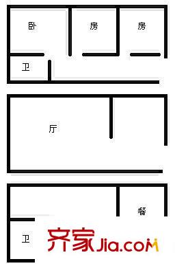 世紀(jì)生活淺水灣 5室 戶型圖
