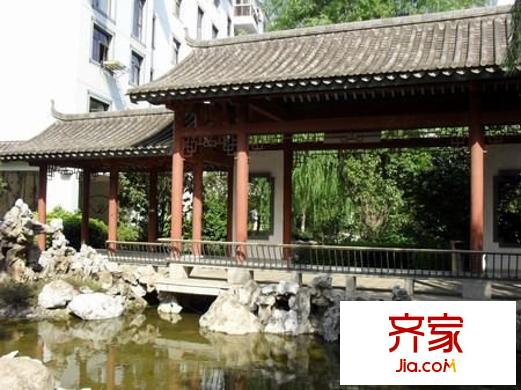 仿江南水鄉(xiāng)外景圖 