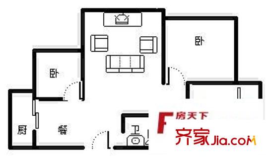 云山小區(qū) 3室 戶型圖