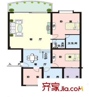 楓藍(lán)國際 4室 戶型圖