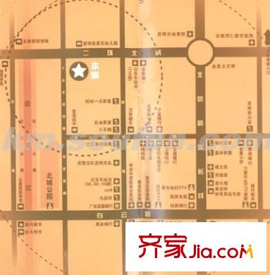 實(shí)力北岸交通圖