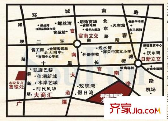 南城坊交通圖