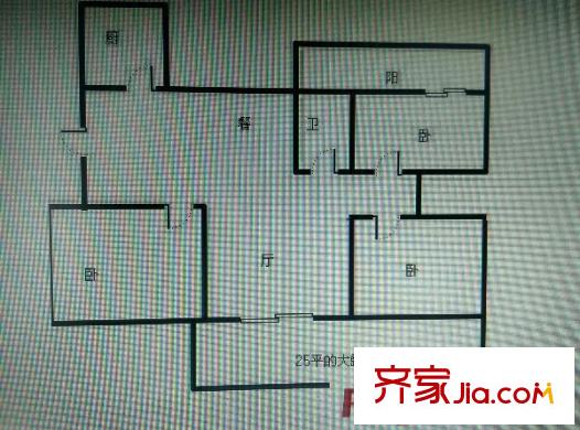 新亞洲體育城星匯園 2室 戶型圖