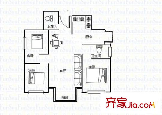  楓林盛景 戶型圖
