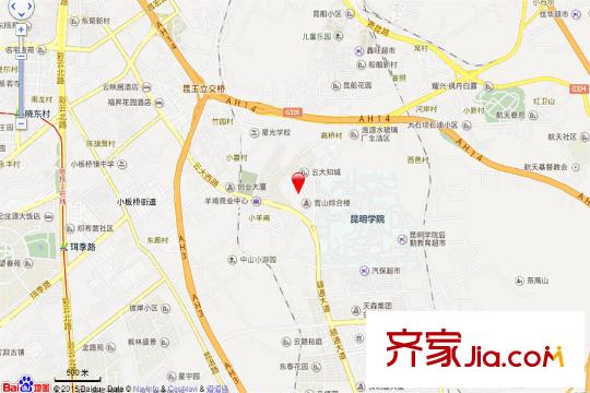 名仕山交通坐標圖