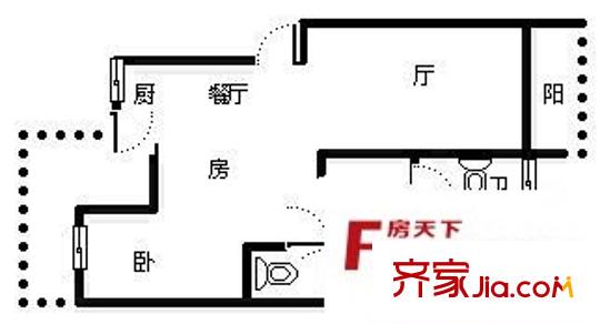 邦盛國際城水映長島南城坊 3室 戶型圖