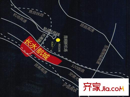 長(zhǎng)水航城交通區(qū)位圖