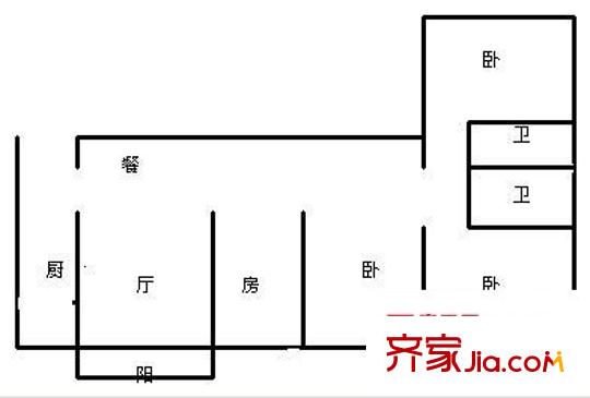 新亞洲體育城星匯園 4室 戶型圖