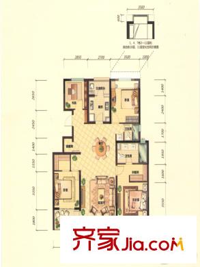 招商海公館G2C戶型圖 4室2廳2衛(wèi)