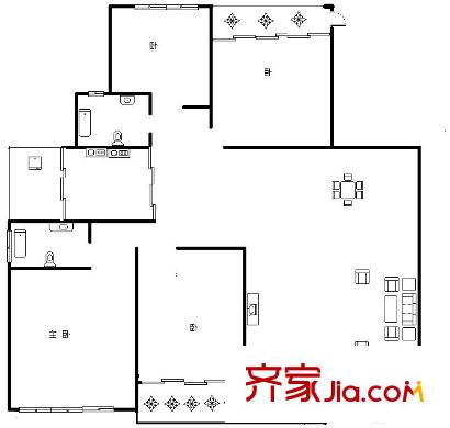彼岸 4室 戶型圖