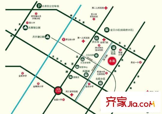 天怡峰景花園交通圖交通區(qū)位圖
