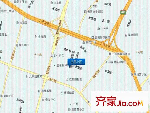 金星小區(qū)交通圖