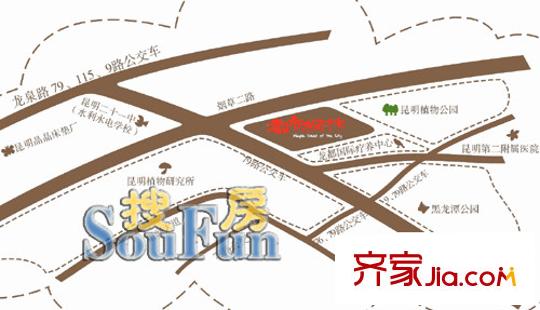 都市楓林別墅交通圖