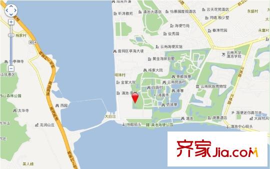 滇池高爾夫別墅交通圖