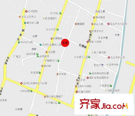天驕北麓交通圖