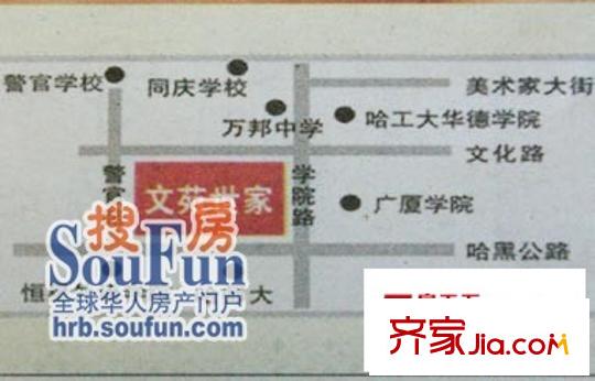 文苑世家交通圖