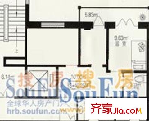 文苑世家戶型圖戶型圖 1室1廳1衛(wèi)1廚