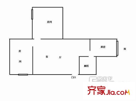 天鵝湖花園2室1廳1衛(wèi)1廚