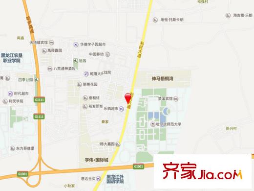 文苑世家交通圖