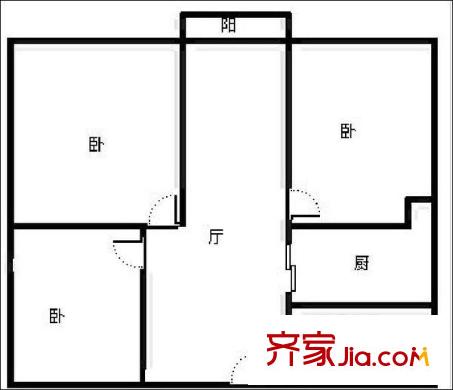 天鵝湖花園3室1廳1衛(wèi)1廚