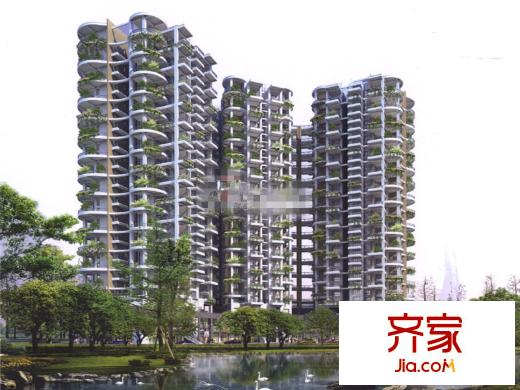 天鵝湖花園外景圖哈爾濱  