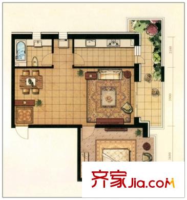哈爾濱 盛實(shí)花園 戶型圖