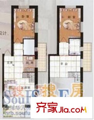 摩卡小筑2室1廳2衛(wèi)1廚