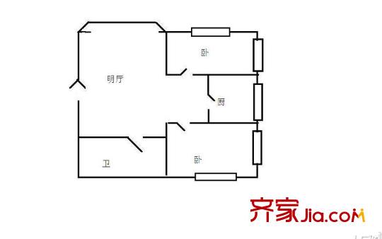 康隆小區(qū)2室1廳1衛(wèi)1廚