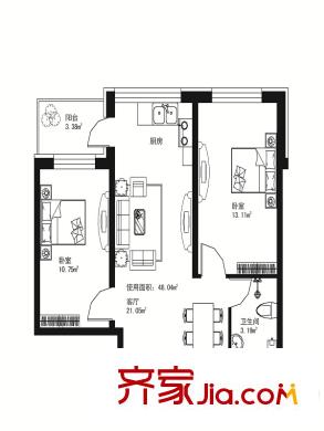 紅星麗苑 戶型圖