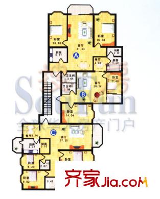 宏橋居戶型圖戶型2 